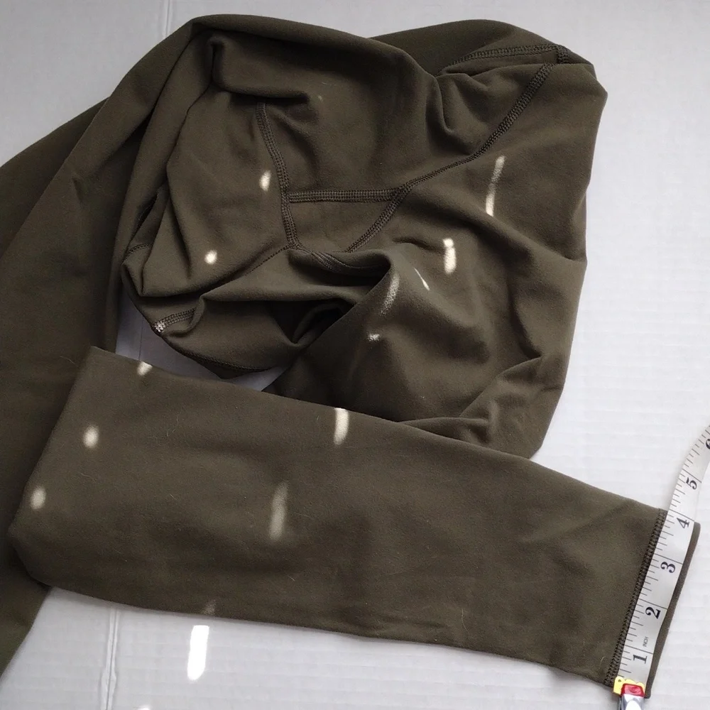 Lululemon Olive Green High-Waisted Leggings S